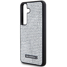 Заредете изображение във визуализатора на галерията – Karl Lagerfeld Rhinestone Metal Logo case for Samsung Galaxy S24 - silver
