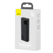 Заредете изображение във визуализатора на галерията – Baseus Adaman2 powerbank with digital display 10000mAh 30W 2 x USB / 1x USB Type C Overseas Edition PD QC SCP black (PPAD040101)

