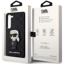Заредете изображение във визуализатора на галерията – Karl Lagerfeld KLHCS23MSAKLHKPK S23+ S916 hardcase black/black Saffiano Monogram Ikonik
