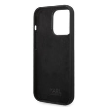 Заредете изображение във визуализатора на галерията – Original KARL LAGERFELD Case Silicone Choupette KLHCP14LSNCHBCK for Iphone 14 Pro black

