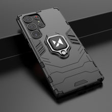 Заредете изображение във визуализатора на галерията – Wozinsky Ring Armor case for Samsung Galaxy S23 Ultra armored cover magnetic holder ring black
