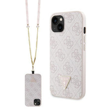 Заредете изображение във визуализатора на галерията – Guess GUHCP13MP4TDSCPP case for iPhone 13 - pink Crossbody 4G Metal Logo
