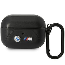 Заредете изображение във визуализатора на галерията – BMW BMAP22PVTK AirPods Pro cover black/black Leather Curved Line
