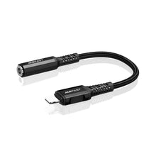 Заредете изображение във визуализатора на галерията – Acefast cable audio to iphone lightning 8-pin - jack 3,5mm (female) mfi aluminum alloy c1-05 18 cm black - TopMag
