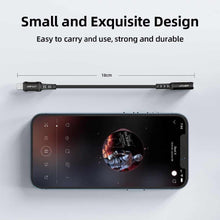 Заредете изображение във визуализатора на галерията – Acefast cable audio to iphone lightning 8-pin - jack 3,5mm (female) mfi aluminum alloy c1-05 18 cm black - TopMag
