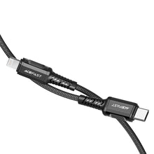Заредете изображение във визуализатора на галерията – Acefast cable type c to iphone lightning 8-pin mfi 3a pd30w aluminum alloy c1-01 1,2 m black - TopMag
