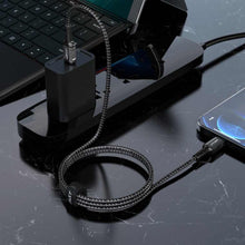 Заредете изображение във визуализатора на галерията – Acefast cable type c to iphone lightning 8-pin mfi 3a pd30w aluminum alloy c1-01 1,2 m black - TopMag
