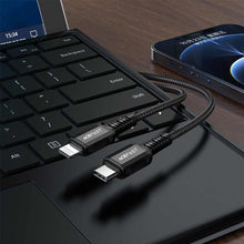 Заредете изображение във визуализатора на галерията – Acefast cable type c to iphone lightning 8-pin mfi 3a pd30w aluminum alloy c1-01 1,2 m black - TopMag

