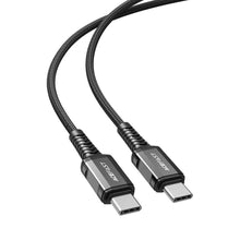 Заредете изображение във визуализатора на галерията – Acefast cable type c to type c 3a pd60w aluminum alloy c1-03 1,2 m black - TopMag
