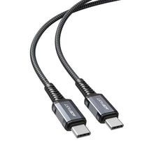 Заредете изображение във визуализатора на галерията – Acefast cable type c to type c 3a pd60w aluminum alloy c1-03 1,2 m grey - TopMag
