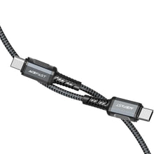 Заредете изображение във визуализатора на галерията – Acefast cable type c to type c 3a pd60w aluminum alloy c1-03 1,2 m grey - TopMag
