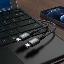 Заредете изображение във визуализатора на галерията – Acefast cable type c to type c 3a pd60w aluminum alloy c1-03 1,2 m grey - TopMag
