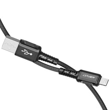 Заредете изображение във визуализатора на галерията – Acefast cable usb to iphone lightning 8-pin mfi 2,4a aluminum alloy c1-02 1,2 m black - TopMag
