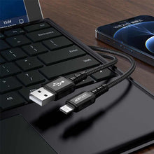 Заредете изображение във визуализатора на галерията – Acefast cable usb to iphone lightning 8-pin mfi 2,4a aluminum alloy c1-02 1,2 m black - TopMag

