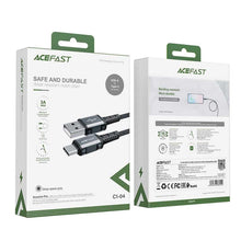 Заредете изображение във визуализатора на галерията – Acefast cable usb to type c 3a aluminum alloy c1-04 1,2 m grey - TopMag
