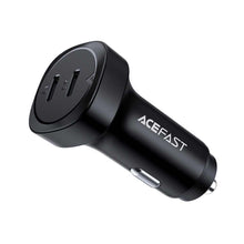 Заредете изображение във визуализатора на галерията – Acefast car charger 2 x usb-type c qc3.0 pd72w b2 metal black - TopMag
