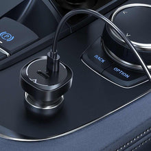 Заредете изображение във визуализатора на галерията – Acefast car charger 2 x usb-type c qc3.0 pd72w b2 metal black - TopMag
