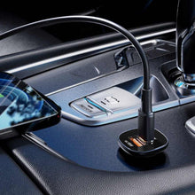 Заредете изображение във визуализатора на галерията – Acefast car charger typ c + usb qc3.0 pd38w b1 mini metal black - TopMag

