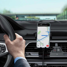 Заредете изображение във визуализатора на галерията – Acefast car holder with wireless charging automatic clamping 15w central console / window / air vent d1 black - TopMag
