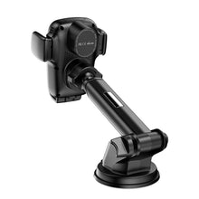 Заредете изображение във визуализатора на галерията – Acefast car holder with wireless charging automatic clamping 15w central console / window / air vent d1 black - TopMag
