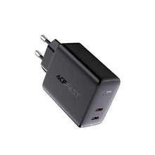 Заредете изображение във визуализатора на галерията – Acefast charger 2 x type c qc3.0 pd40w a9 black - TopMag
