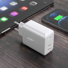 Заредете изображение във визуализатора на галерията – Acefast charger 2 x type c qc3.0 pd40w a9 white - TopMag

