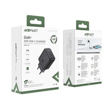Заредете изображение във визуализатора на галерията – Acefast charger gan type c qc3.0 pd30w a21 black - TopMag
