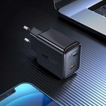 Заредете изображение във визуализатора на галерията – Acefast charger type c qc3.0 pd20w a1 black - TopMag
