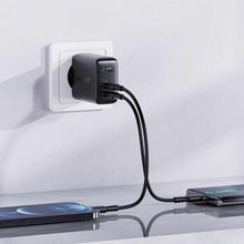 Заредете изображение във визуализатора на галерията – Acefast charger type c + usb qc3.0 pd32w a5 black - TopMag

