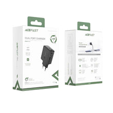 Заредете изображение във визуализатора на галерията – Acefast charger type c + usb qc3.0 pd32w a5 black - TopMag
