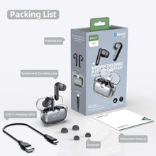 Заредете изображение във визуализатора на галерията – Acefast tws earbuds with docking station with enc (noise reduction) + ipx7 + bt5.2 t3 black - TopMag
