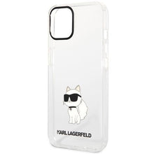 Заредете изображение във визуализатора на галерията – Karl Lagerfeld KLHCP12MHNCHTCT iPhone 12 /12 Pro 6.1" transparent hardcase Ikonik Choupette
