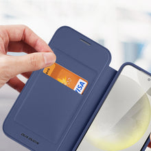 Заредете изображение във визуализатора на галерията – Dux Ducis Skin X Pro case with magnetic ring / stand for Samsung S24 - blue
