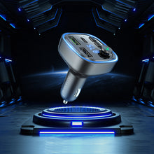 Заредете изображение във визуализатора на галерията – Borofone Transmitter FM BC48 Broad MP3, Bluetooth - 2xUSB + Type C - QC 3.0 18W black
