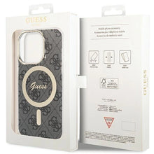 Заредете изображение във визуализатора на галерията – Guess IML 4G MagSafe case for iPhone 15 Pro Max - black
