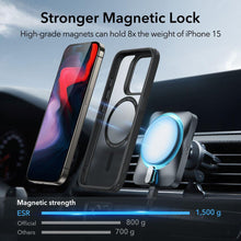 Заредете изображение във визуализатора на галерията – ESR CH HALOLOCK MAGSAFE IPHONE 15 PRO FROSTED BLACK
