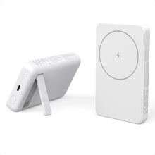 Заредете изображение във визуализатора на галерията – Choetech power bank with magnetic charging 10000mAh MagSafe / Qi / USB C white

