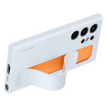 Заредете изображение във визуализатора на галерията – Samsung Standing Grip Case EF-GS928CLEGWW with holder / stand for Samsung Galaxy S24 Ultra - light blue
