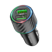 Заредете изображение във визуализатора на галерията – Borofone Car charger BZ21A Brilliant - 2xUSB - QC 3.0 36W black
