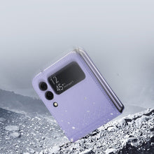 Заредете изображение във визуализатора на галерията – Dux Ducis Bril case for Samsung Galaxy Z Flip 3 PU leather cover purple
