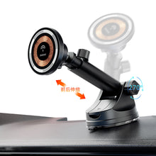 Заредете изображение във визуализатора на галерията – Dudao F12MAX+ cockpit magnetic holder with MagSafe inductive charger - black
