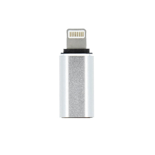 Adapter charger typ c - iphone lightning 8-pin silver - TopMag