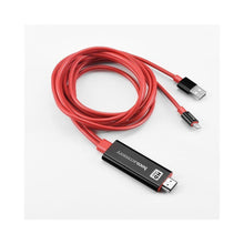 Заредете изображение във визуализатора на галерията – Адаптер Hoco HDMI към Applele lightning червен-черен - само за 38.1 лв
