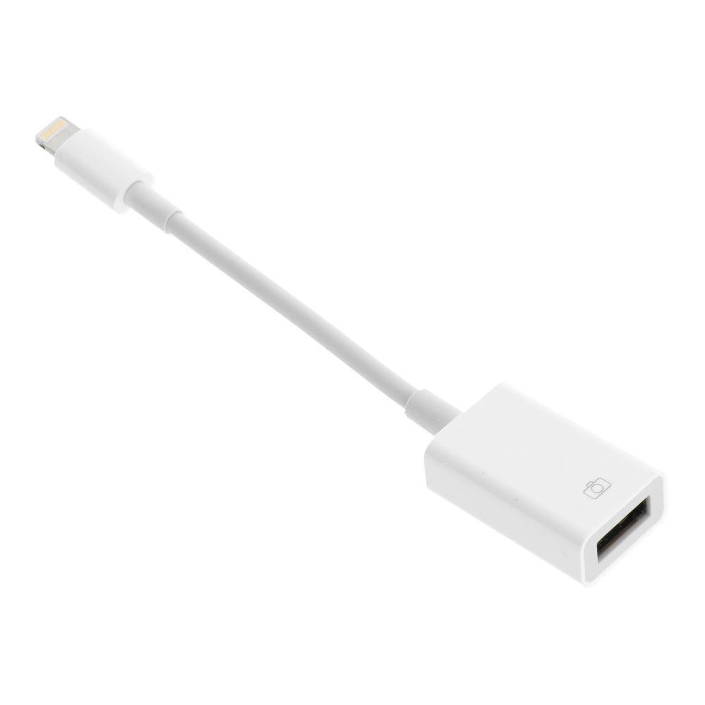 Adapter / kabel for iphone lightning 8-pin - otg white - TopMag