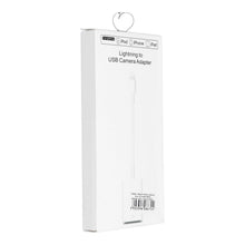 Заредете изображение във визуализатора на галерията – Adapter / kabel for iphone lightning 8-pin - otg white - TopMag
