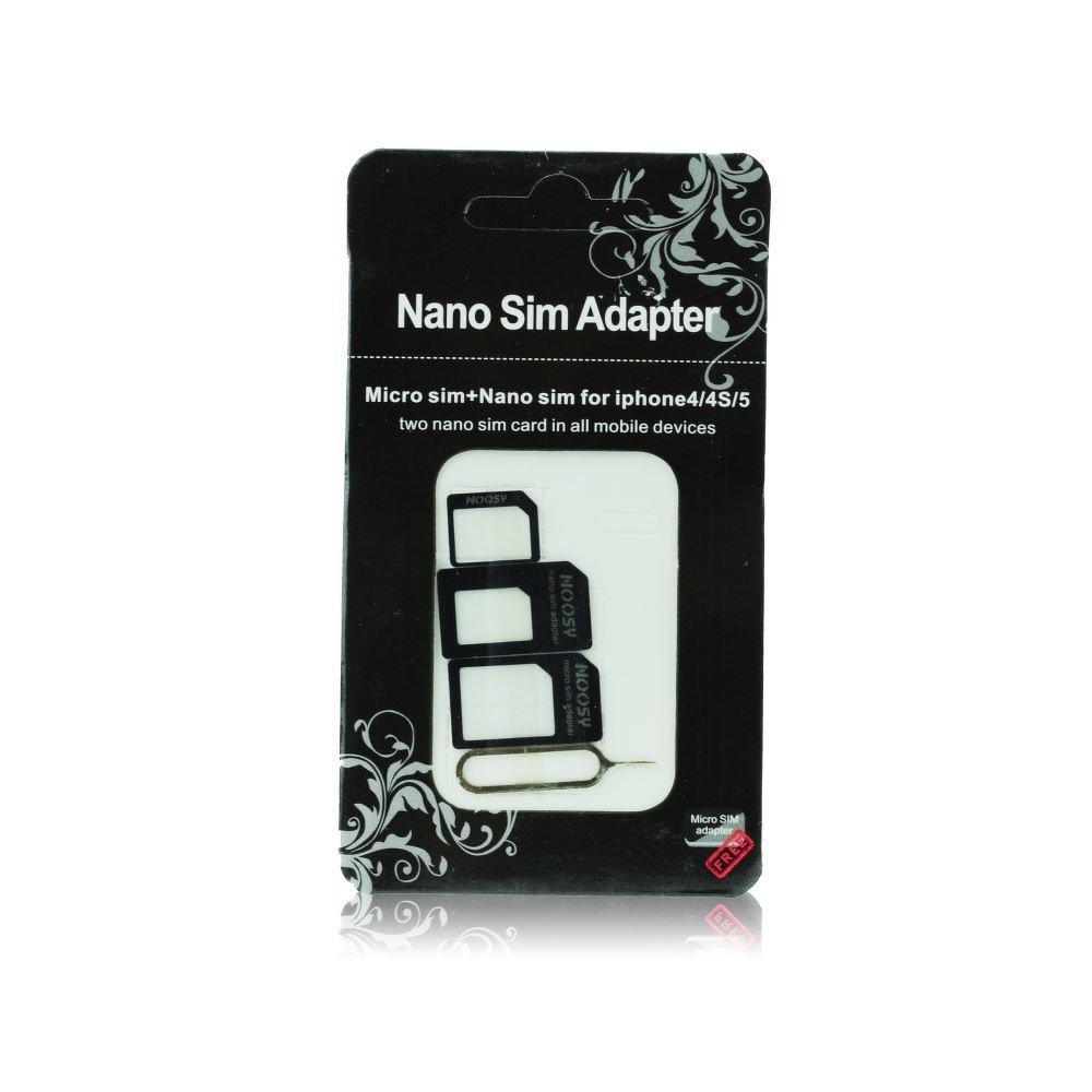 Адаптер Nano Sim/Micro, Micro Sim и Nano/Sim (3-в-1) - само за 3.99 лв