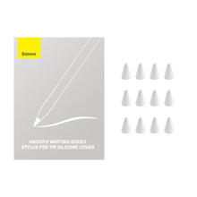 Заредете изображение във визуализатора на галерията – Baseus replaceable silicone tips for a stylus 12pcs. white (soft)
