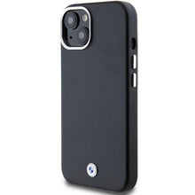 Заредете изображение във визуализатора на галерията – BMW Signature Wrapped Metal MagSafe Case for iPhone 15/14/13 - Black
