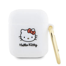 Заредете изображение във визуализатора на галерията – Hello Kitty Silicone 3D Kitty Head case for AirPods 1/2 - white
