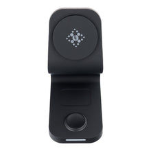 Заредете изображение във визуализатора на галерията – Wireless charger qi 3in1 15w b16 working with magsafe black

